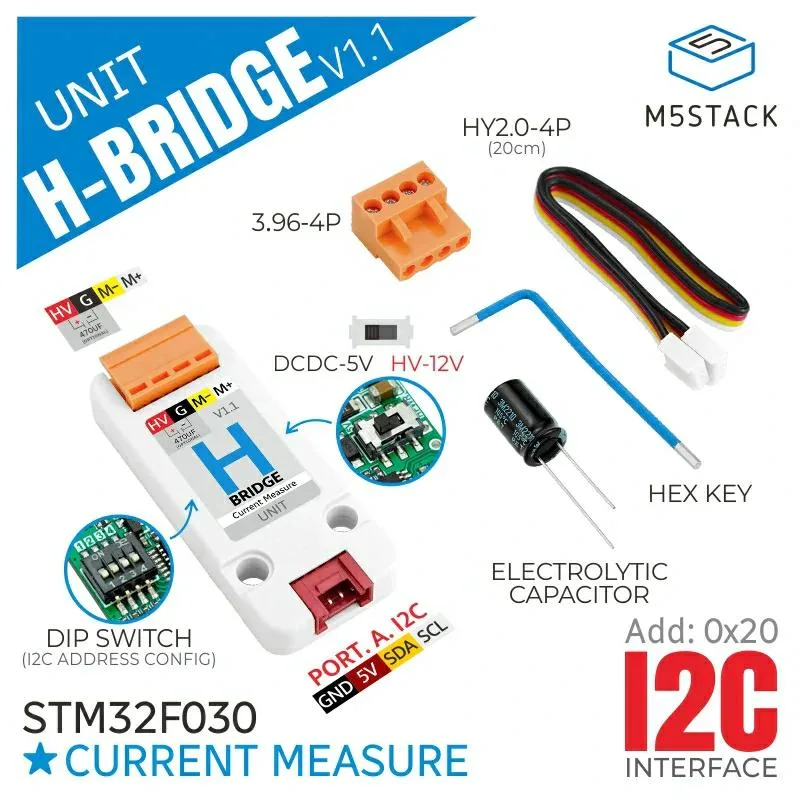 M5Stack用Hブリッジユニット v1.1