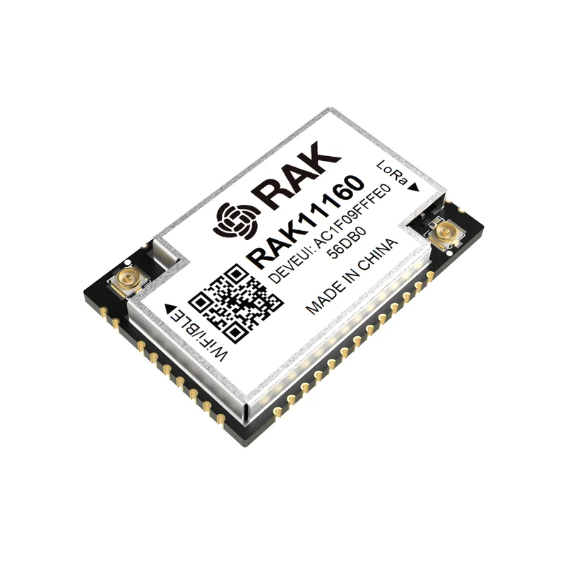 Dual-Core Module for LoRaWAN® with WiFi & BLE | ESP32-C2 + STM32WLE5 Module for Battery-Powered Long-Range IoT | RAK11160