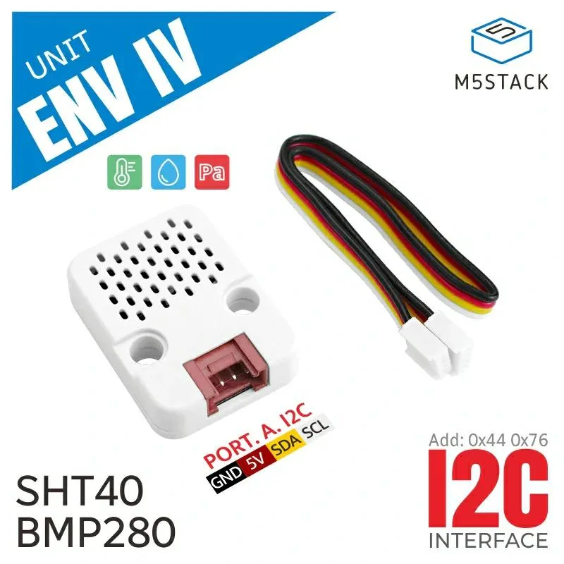 M5Stack用温湿度気圧センサユニット Ver.4（ENV Ⅳ）--在庫限り