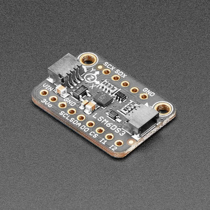 STEMMA QT/Qwiic互換 LSM6DS3TR-C搭載 6自由度加速度 + ジャイロ IMU