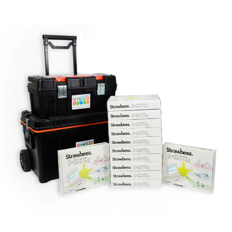 Strawbees Coding & Robotics School Bundle with Free Storage Kit