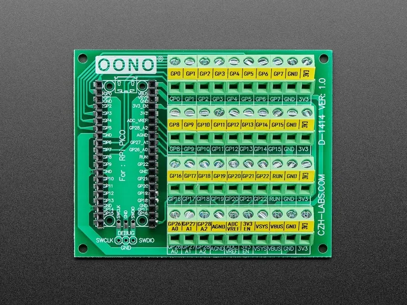 Terminal Block Breakout Module Board for Raspberry Pi Pico
