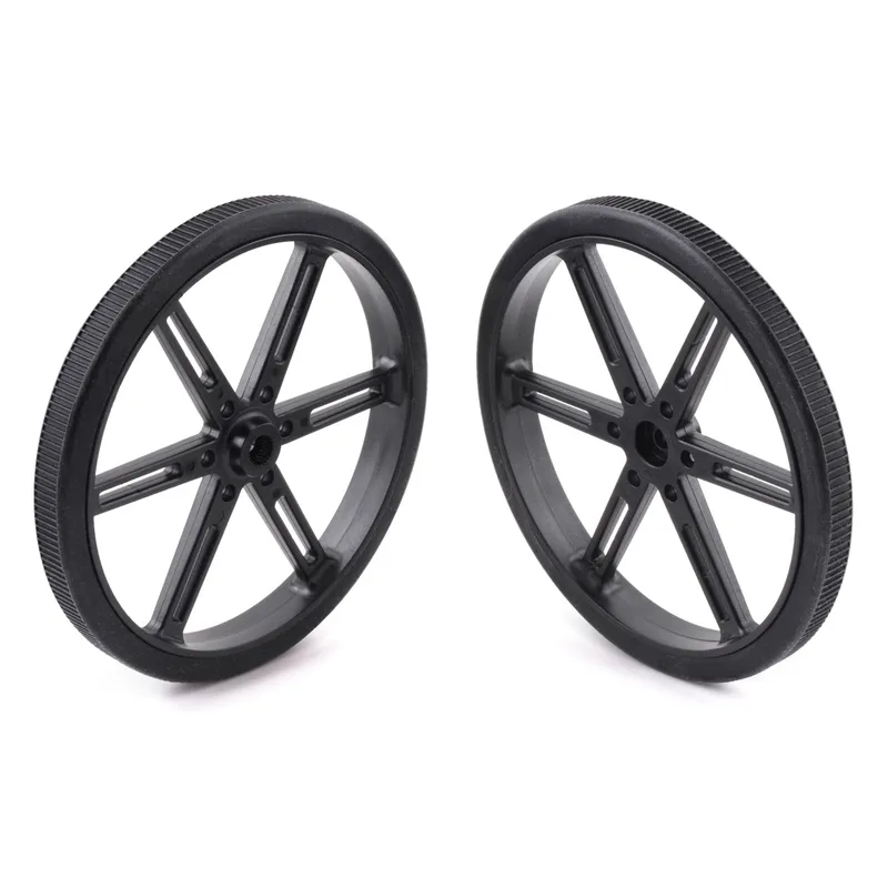Pololu Wheel for Standard Servo Splines (25T, 5.8mm) - 90×10mm, 2-Pack