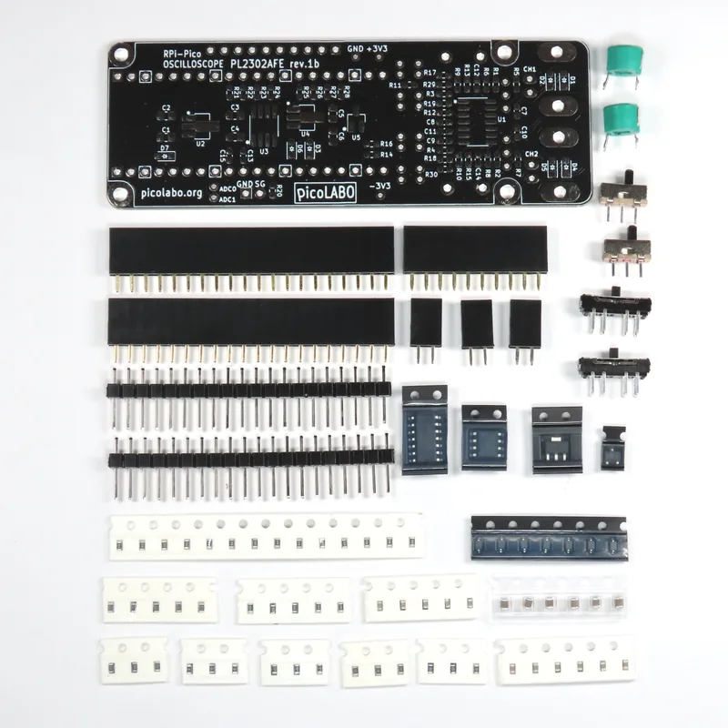 Raspberry Pi Pico用オシロスコープ基板 DIYキット PL2302KIT