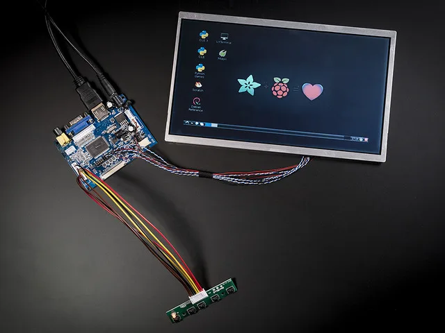 Pixel Qi 10" Display with Controller- 1024x600 HDMI/VGA/NTSC/PAL