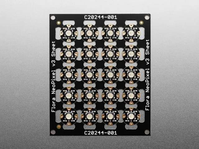 Flora RGB Smart NeoPixel version 3 - Sheet of 20