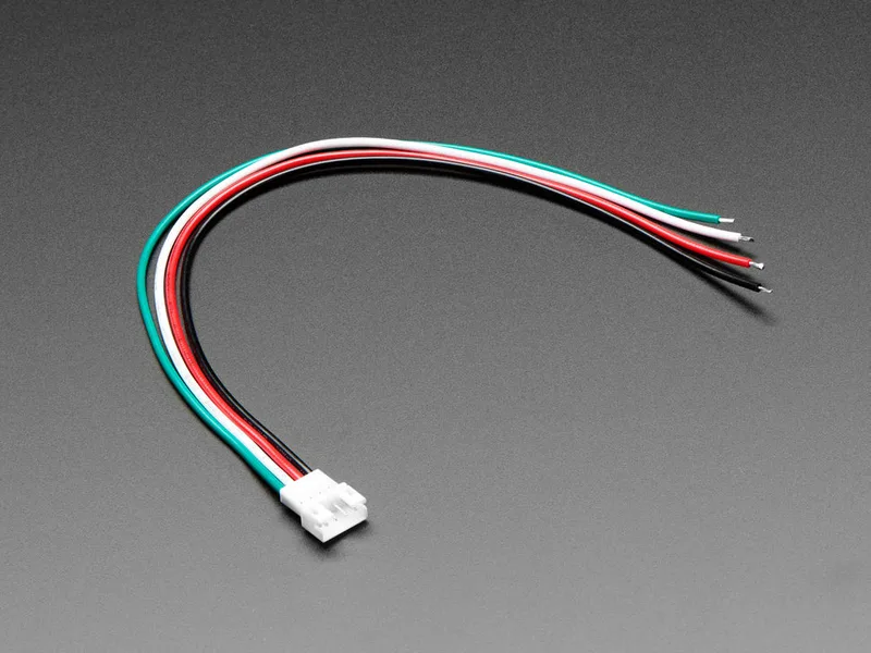 JST PH 2mm 4-Pin Socket to Color Coded Cable - 200mm