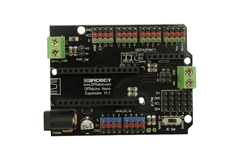 Arduino Nano I/O Expansion Shield: Unleash Versatile Sensor Connectivity!