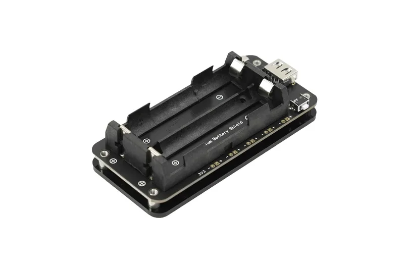 2-Way 18650 Battery Holder: USB-C Input &amp; Smart Protection!