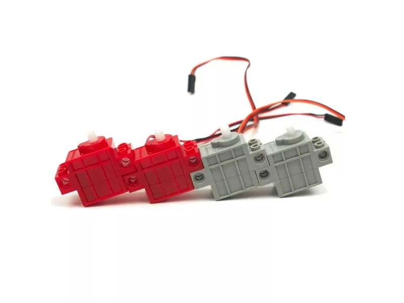 Kittenbot Building Block compatible 270° Geek Servo & 360°  Geek Motor-4pcs
