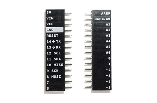 Female Headers 14 ways Arduino MKR1000 Printed
