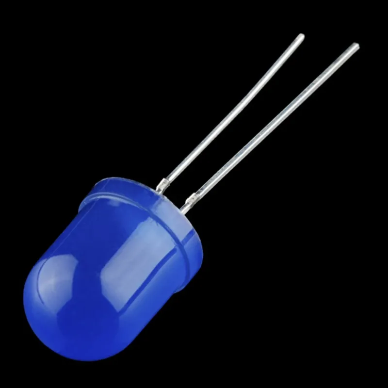 Diffused LED - Blue 10mm x 100
