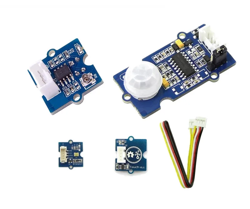 Grove sensor modules (4) kit for Microbit and Arduino