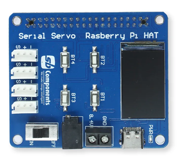 Serial Servo Raspberry Pi HAT