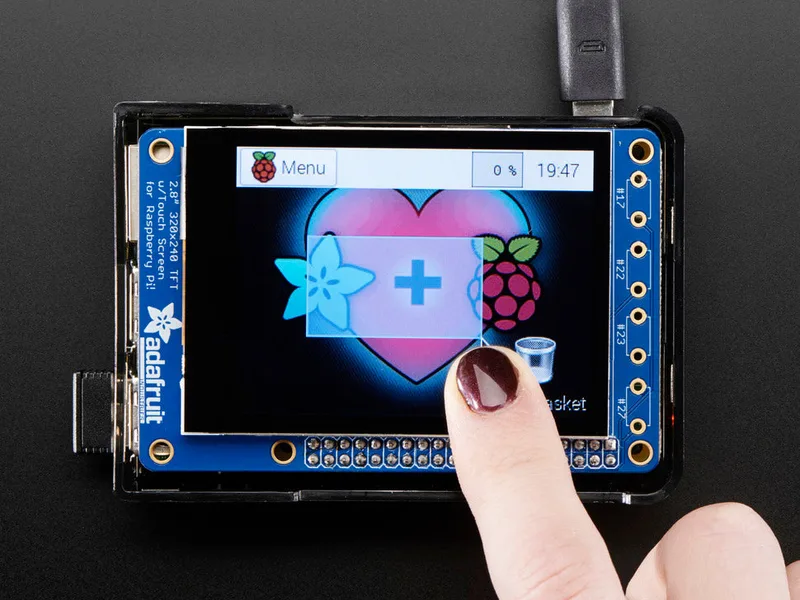 Adafruit PiTFT Plus 320x240 2.8" TFT + Capacitive Touchscreen