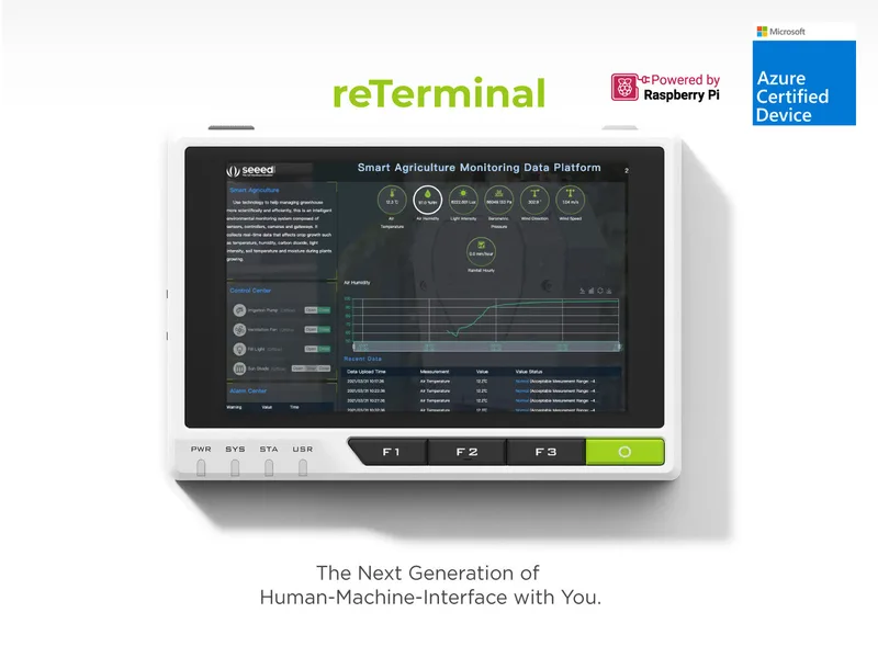 reTerminal - 5‘’ HMI | CM4108032 |  All-In-One | Modular Design | IPS multi-touch screen | Rich Interfaces
