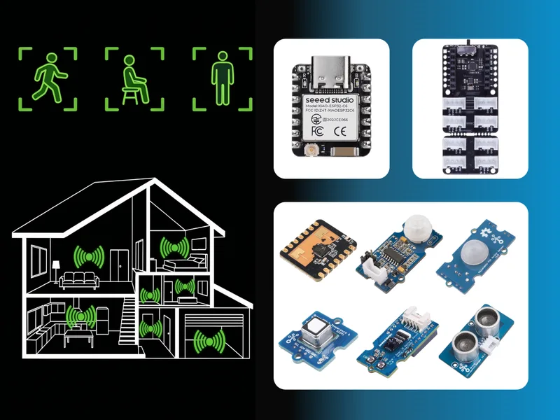 Human Detecting ESPHome DIY Kit - Highly Customizable for Various Scenes