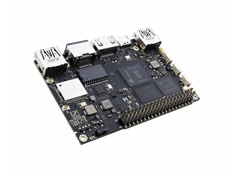 Khadas VIM3 Pro SBC - A311D SoC with 5 TOPS NPU, 4GB RAM, 32GB eMMC, Dual Display, Dual Camera, SSD via m.2, Wi-Fi/ Bluetooth 5.0 