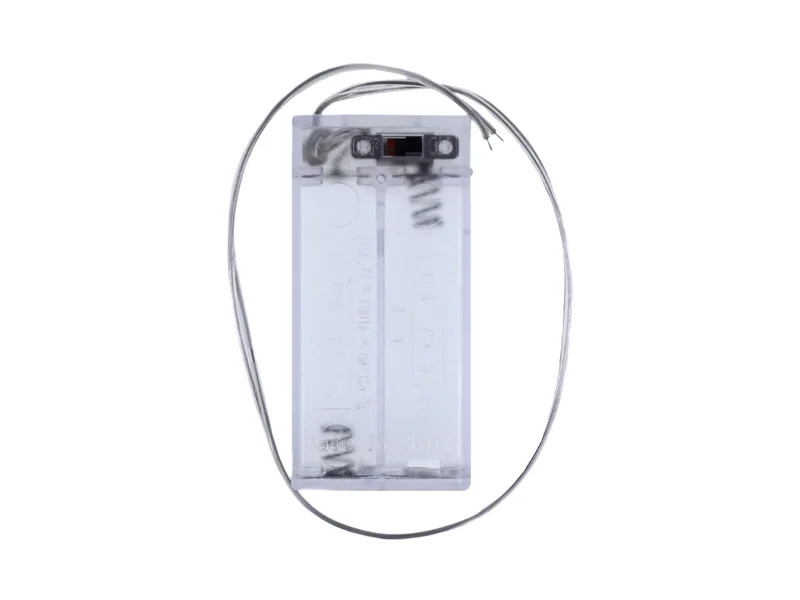 2 x AA Battery Holder with On/Off Switch and Sliding Cover