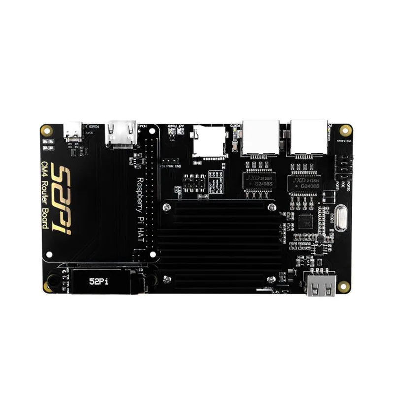 52Pi Router Board for Raspberry Pi CM4/CM5, Pi Compute Module 4 Expansion Board Module for Raspberry Pi Compute Module 4 Series