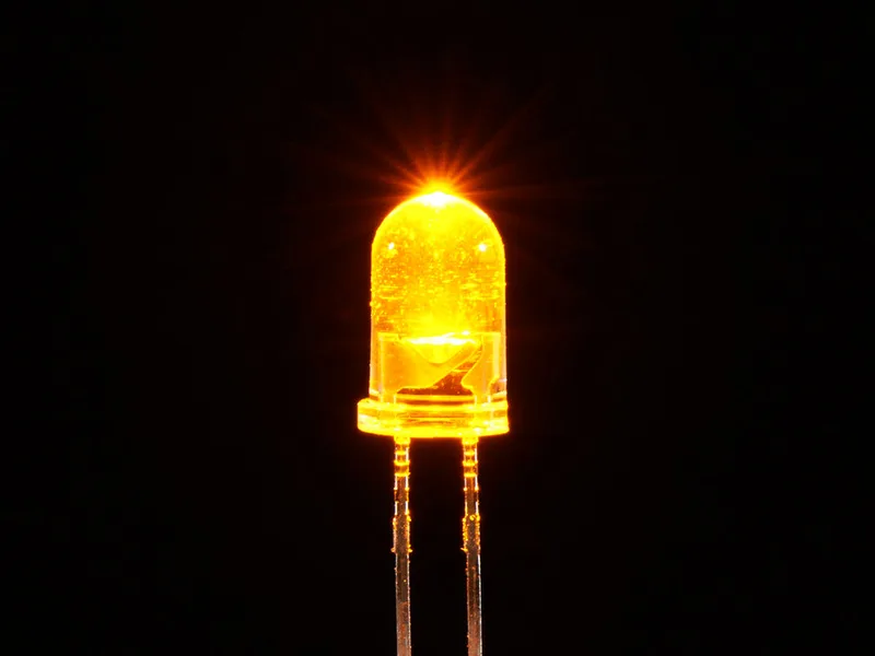 Super Bright Yellow 5mm LED (25 pack)