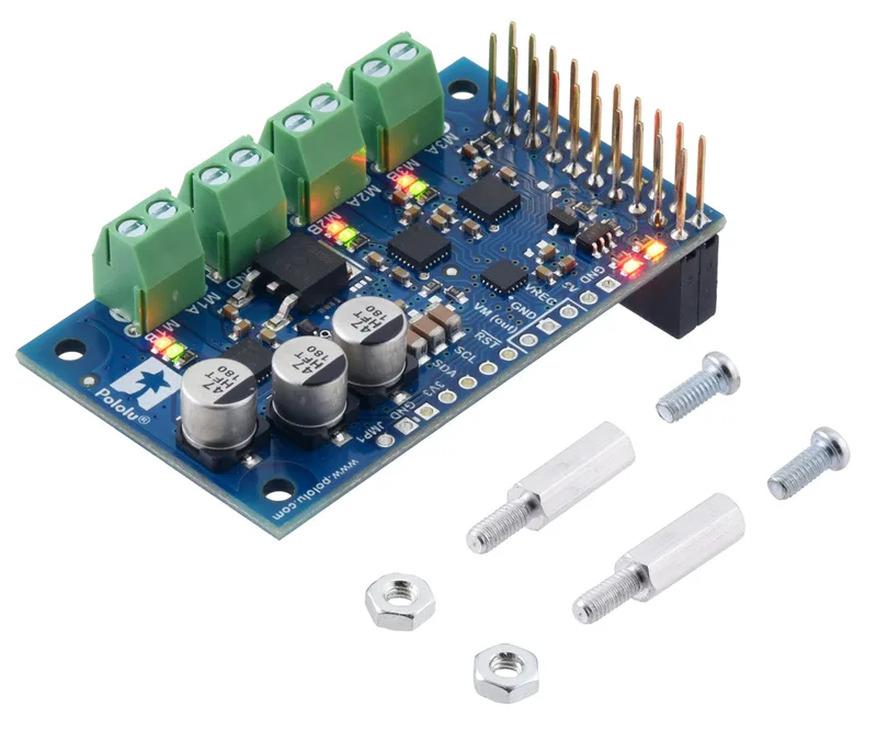 Motoron M3H256 Triple Motor Controller for Raspberry Pi (Connectors Soldered)