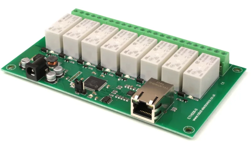 ETH008-B - 8 relay outputs at 16A