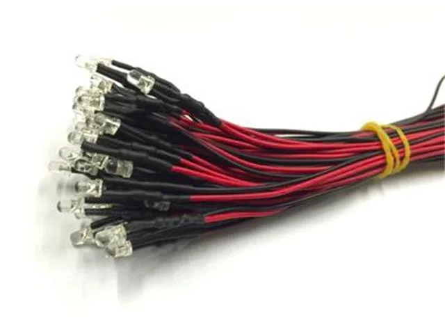 CMU LED 5MM 3-12V WW W/CABL 5/PK