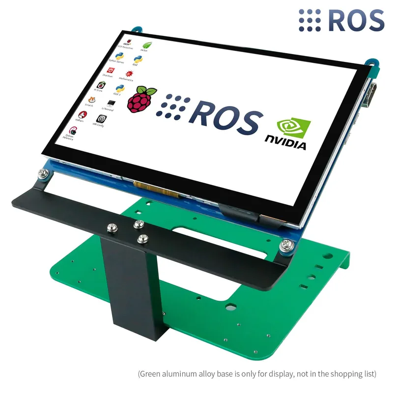 7 inch display screen metal bracket stand for ROS robot