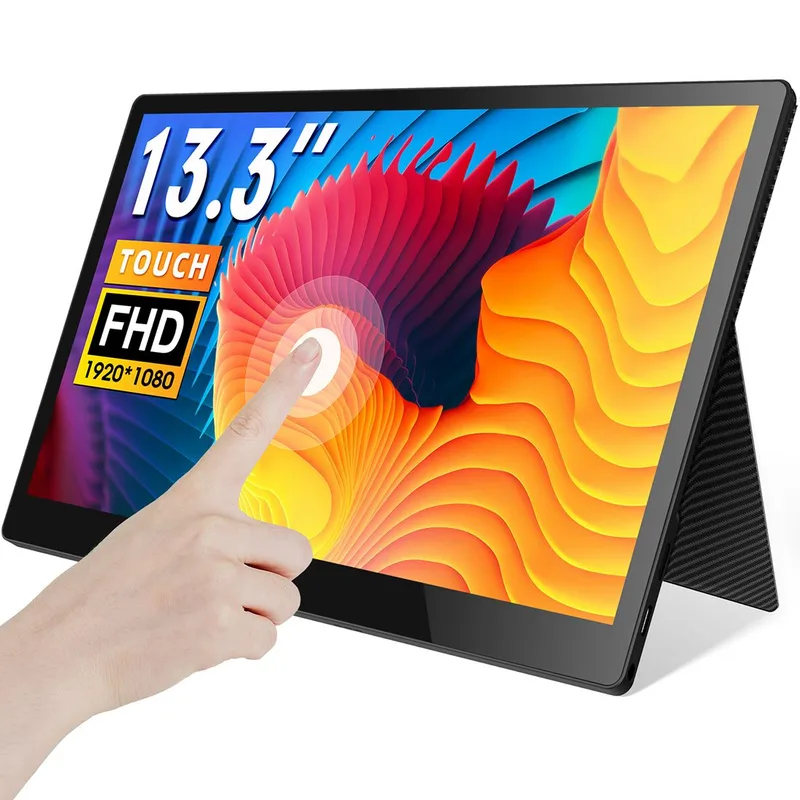 CrowVi Super thin 13.3inch 1920x1080 Touch Display IPS HD Portable Monitor with Touchscreen