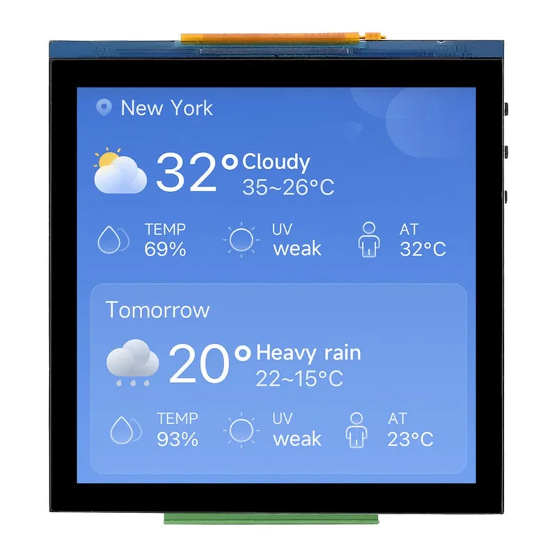 ESP32-S3 Dev Board with 4" IPS Display (480x480)