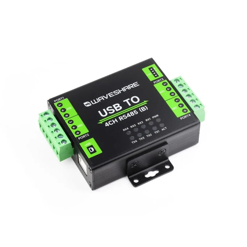 Waveshare Industrieller isolierter USB-zu-4-Kanal-RS485-Konverter (B)