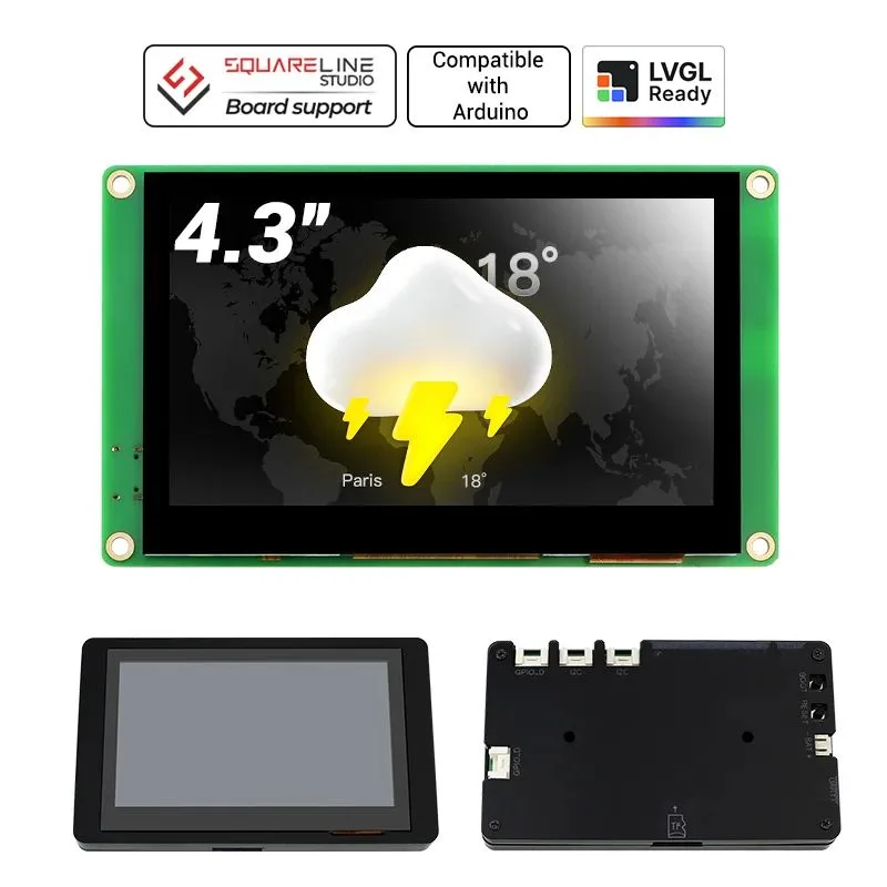 CrowPanel Pico Display-4.3inch 320*240 HMI Module TFT LCD Touchscreen with RP2040 Support C/C++/LVGL