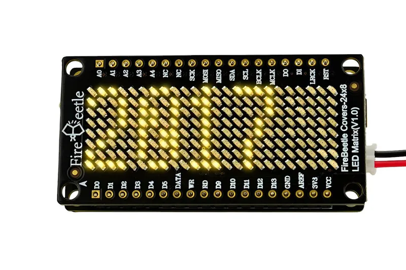 Discover FireBeetle 24x8 LED Matrix: Ideal for IoT!