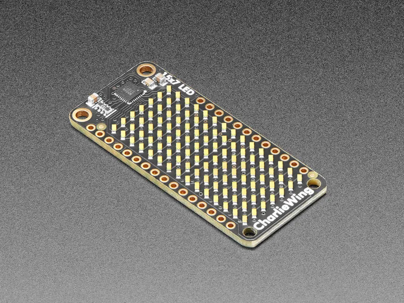 Adafruit 15x7 CharliePlex LED Matrix FeatherWing - Cool White
