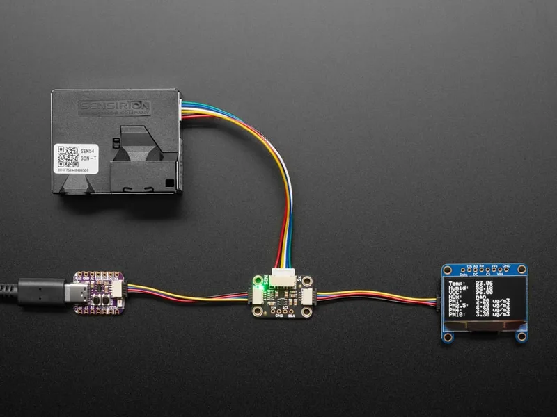 Adafruit SEN54 or SEN55 Adapter Breakout - STEMMA QT Qwiic