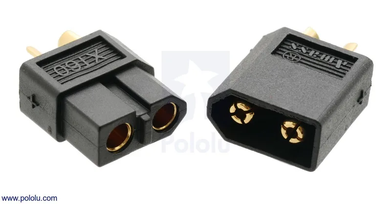 XT60 Connector Male-Female Pair, Black