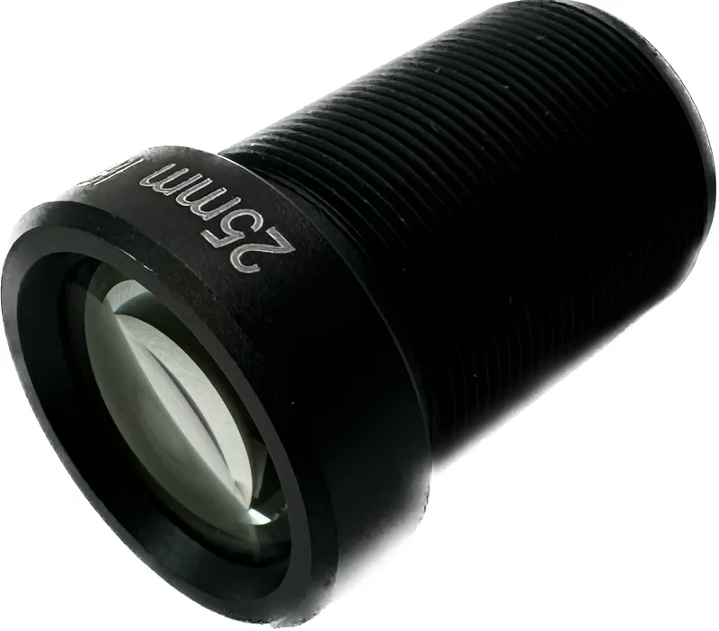 M12 Lens, 5 Megapixel, 25mm, telephoto lens, ~18 deg FOV Compatible with SC0870