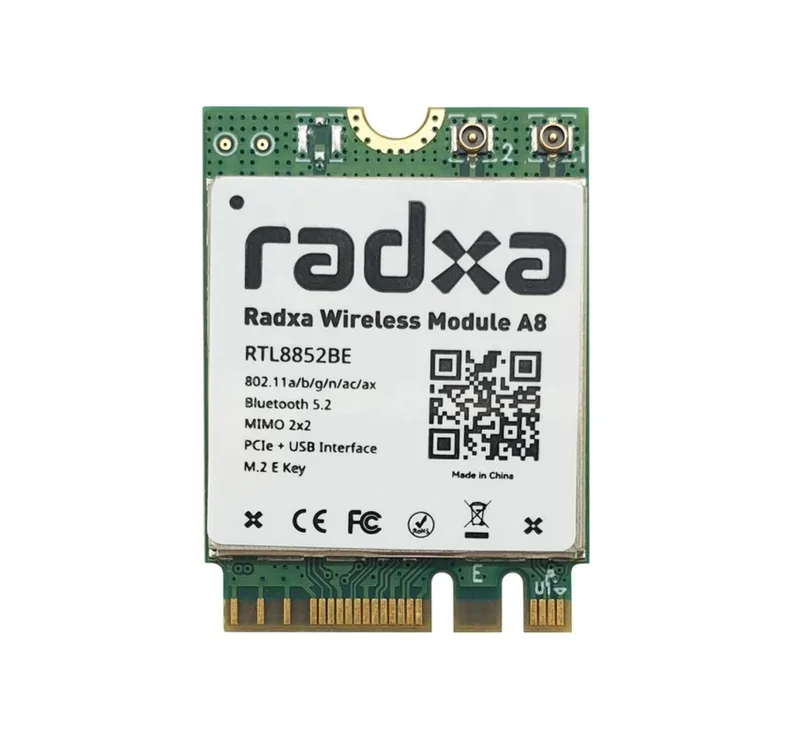 M.2 Wireless Module A8 for ROCK 3A, ROCK 5B, WiFi 6, BT5.2