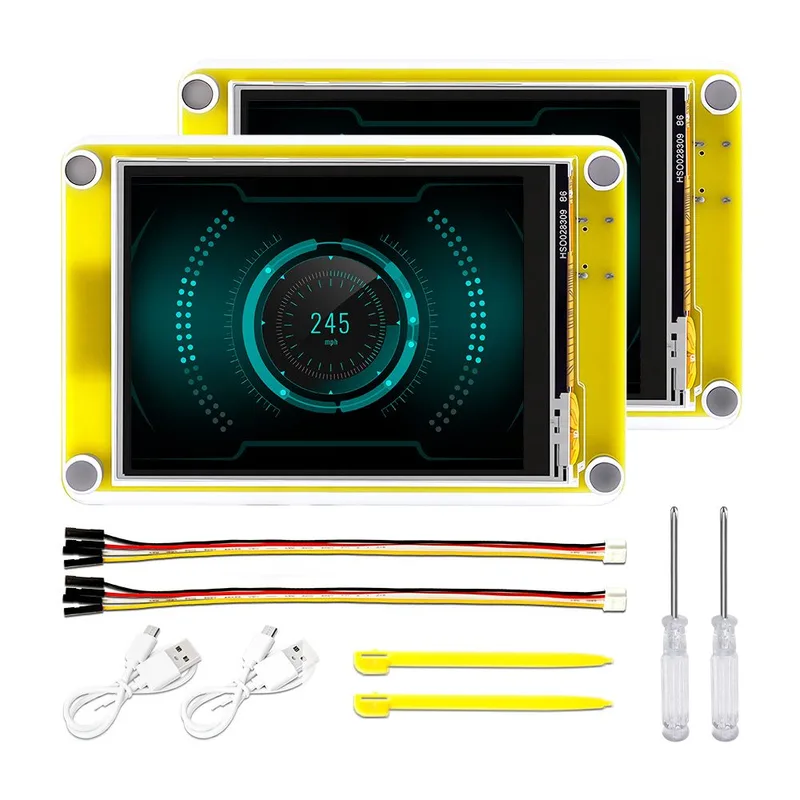 2 PACK 2.8inch ESP32 Solo Miner LCD Display Cryptocurrency Solo Miner with 1000KH/s Hashrate