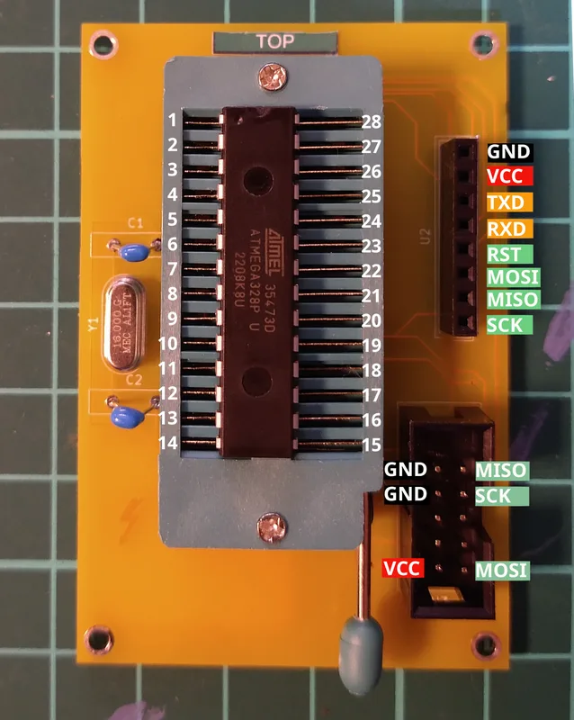 Atmega328P スケッチ書き込み装置治具
