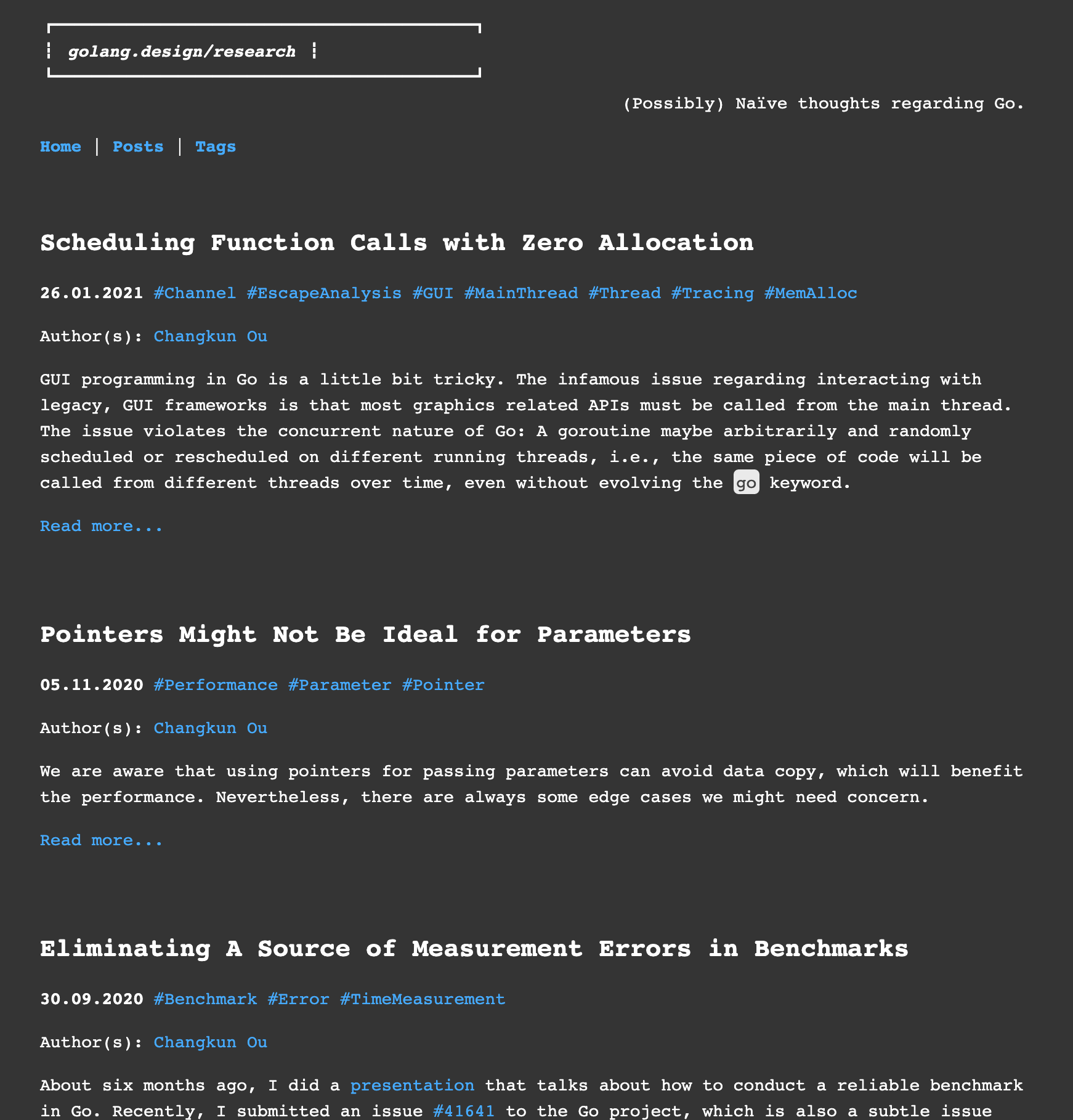 golang.desing Research