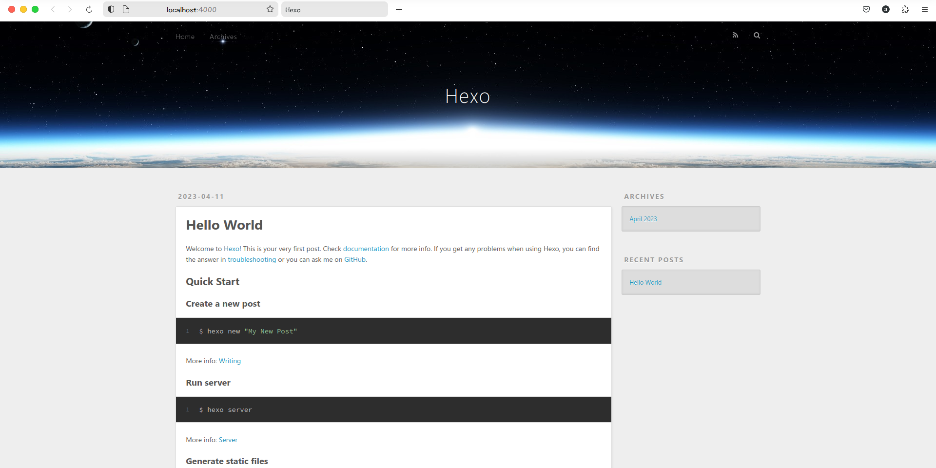查看是否成功运行 https://cdn.jsdelivr.net/gh/qichenxiaoni/Picture-warehouse/Hexoimage/%E6%9F%A5%E7%9C%8B%E6%98%AF%E5%90%A6%E6%88%90%E5%8A%9F%E8%BF%90%E8%A1%8C.png