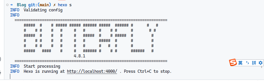 hexo运行 https://cdn.jsdelivr.net/gh/qichenxiaoni/Picture-warehouse/Hexoimage/hexo%E8%BF%90%E8%A1%8C.png