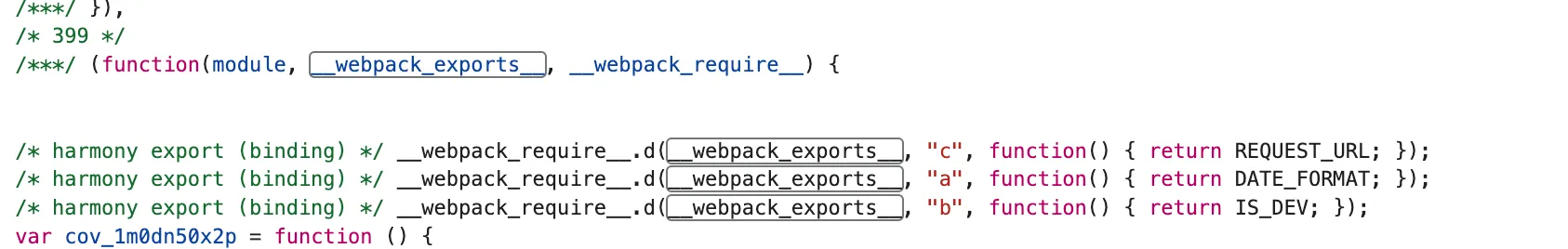 错误的 webpack_require.d