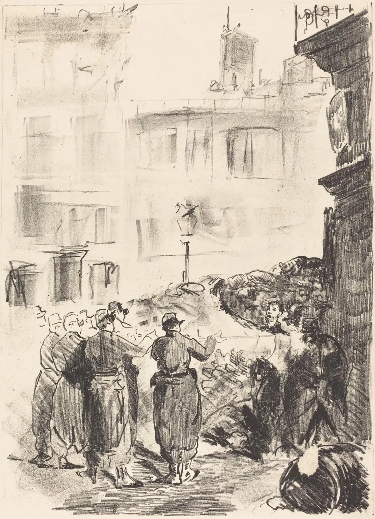 Édouard Manet《La barricade》