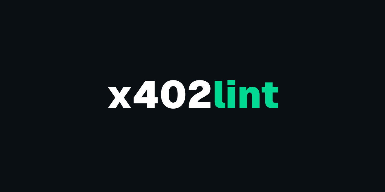 x402lint — Lint for x402