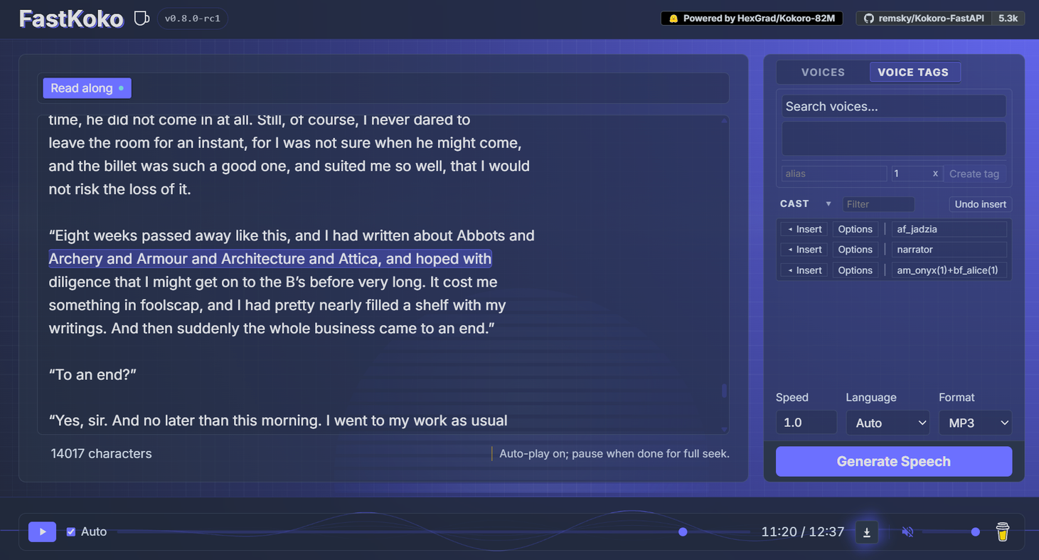 Web UI Screenshot