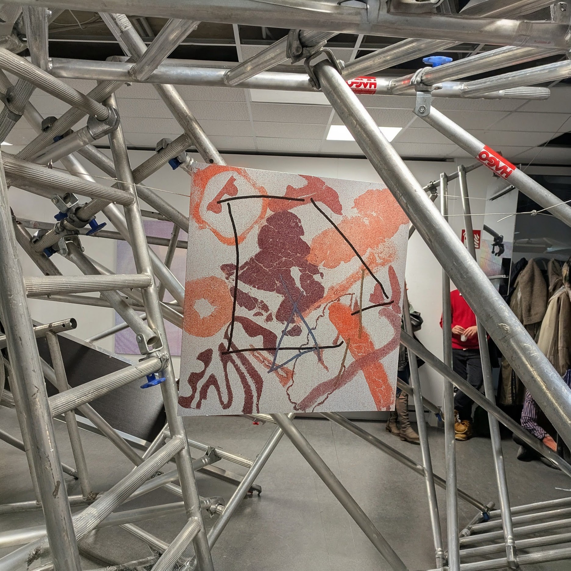 Andre's entry for the exhibition, a puzzle of microanatomy