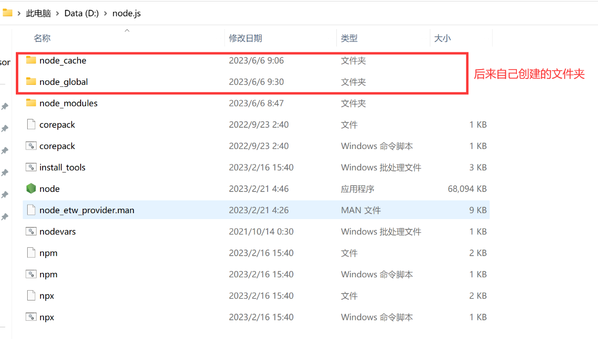 node.js文件夹内容